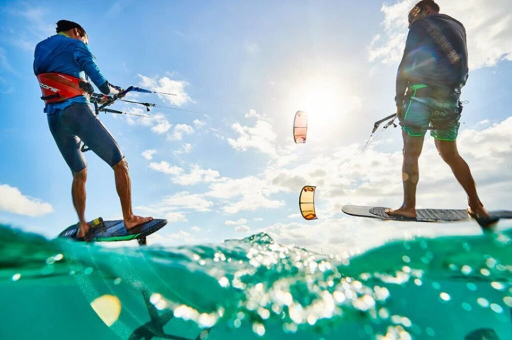 kitesurfing